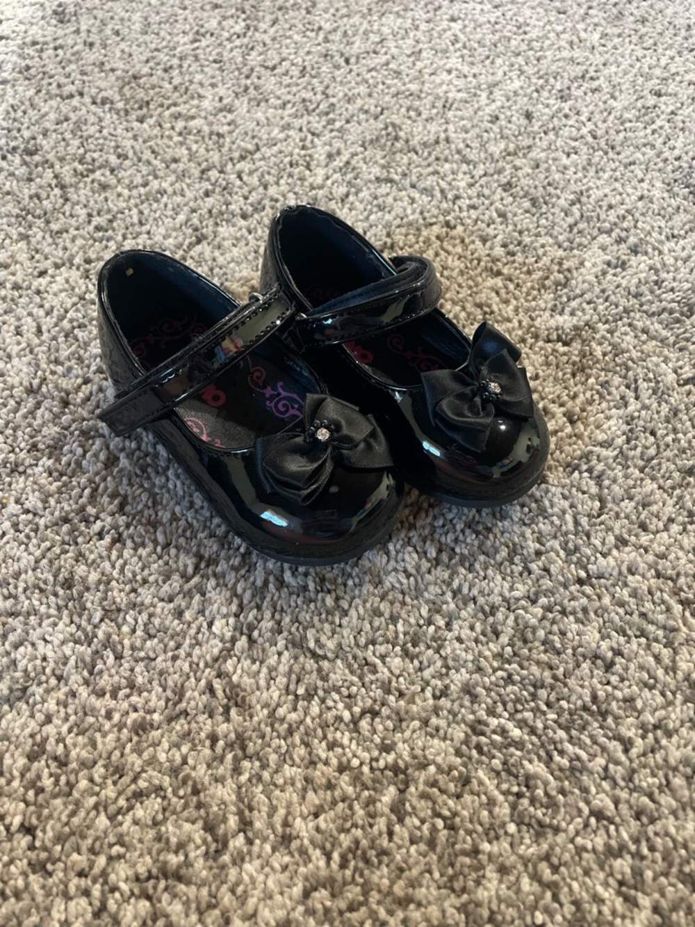 Black Mary Jane Shoes with Bow